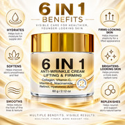 6-in-1 Anti-Wrinkle Retinol Face Cream, Lifting & Firming