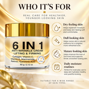 6-in-1 Anti-Wrinkle Retinol Face Cream, Lifting & Firming