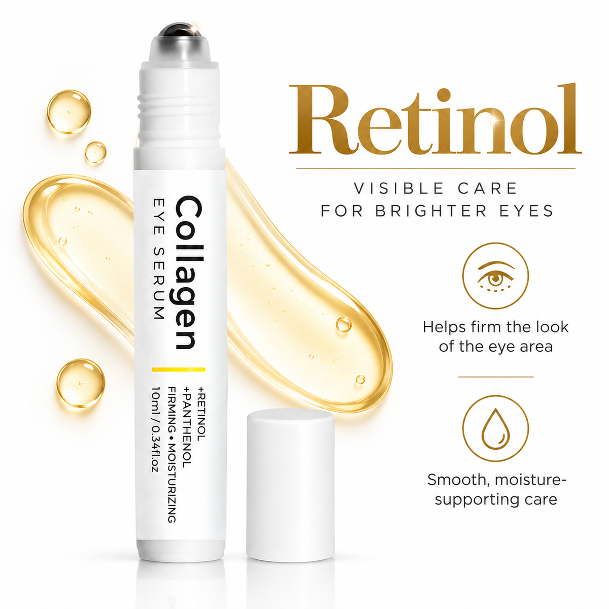 Under Eye Serum Roller with Retinol & Collagen