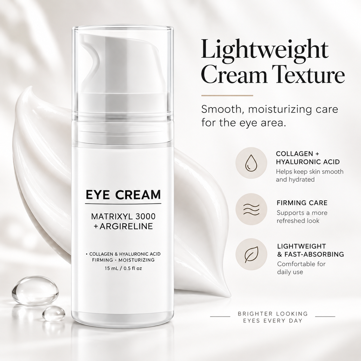 Peptide Under Eye Cream with Matrixyl 3000 + Argireline