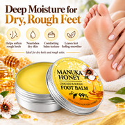Manuka Honey Foot Balm for Dry Cracked Heels & Rough Feet