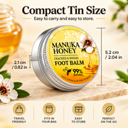 Manuka Honey Foot Balm for Dry Cracked Heels & Rough Feet