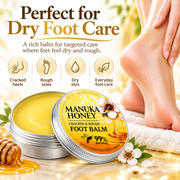 Manuka Honey Foot Balm for Dry Cracked Heels & Rough Feet