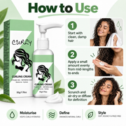 Hydrating Curl Cream for Curly Hair, Defining Curls