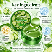 Cucumber Under Eye Patches with Hyaluronic Acid