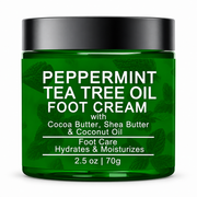 Peppermint Tea Tree Oil Foot Cream for Dry Feet