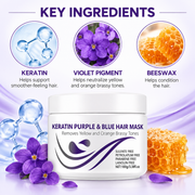 Keratin Purple & Blue Hair Mask