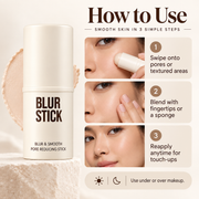 Blur Stick Pore Blurring Primer Stick for Face & Oil Control