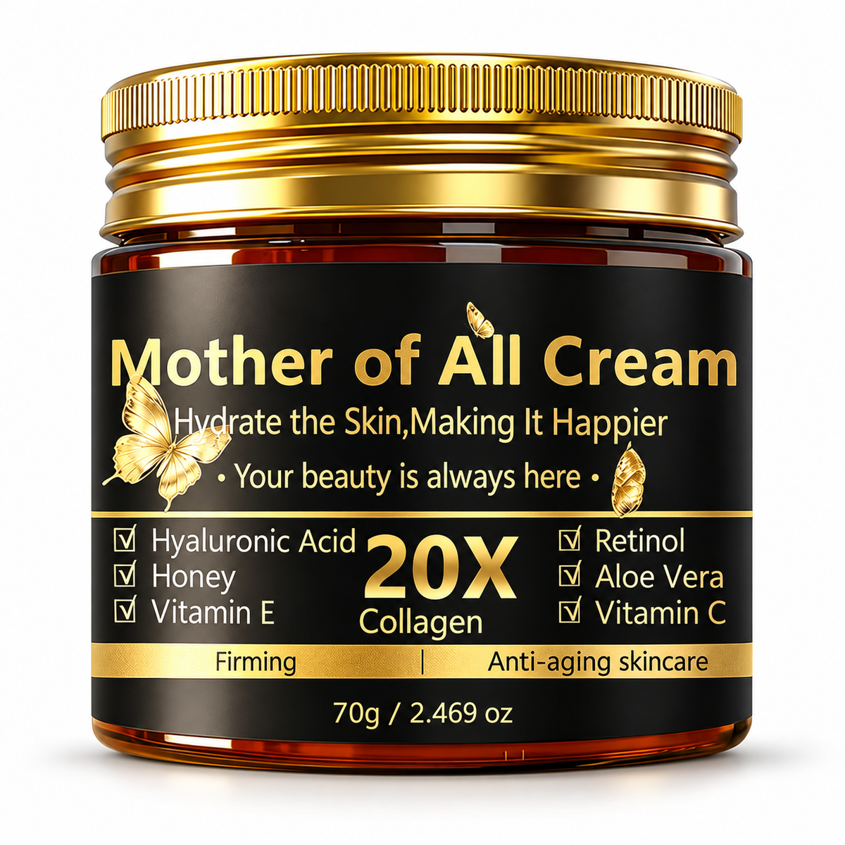 Mother of All Cream, Anti Aging Retinol Collagen Face Cream