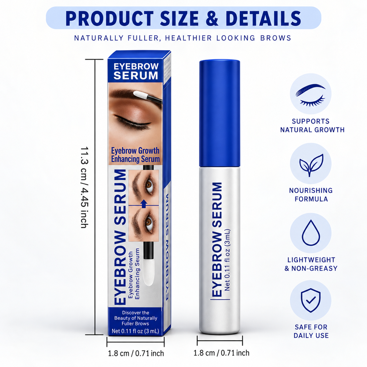 Eyebrow Growth Serum for Fuller & Thicker Brows