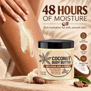 Coconut Body Butter for Dry Skin with Shea & Cocoa Butter