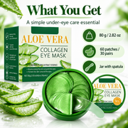 Aloe Vera Collagen Under Eye Patches for Dark Circles