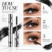 HUASURV Steel Tube Waterproof Mascara for Volume and Length