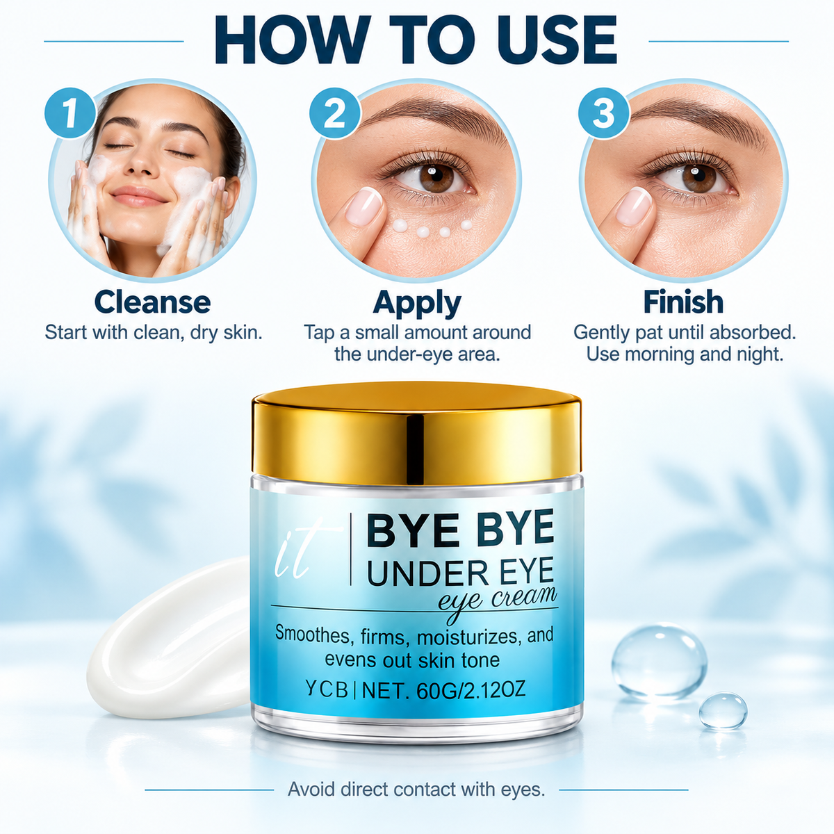 Bye Bye Under Eye Cream for Dark Circles & Puffiness
