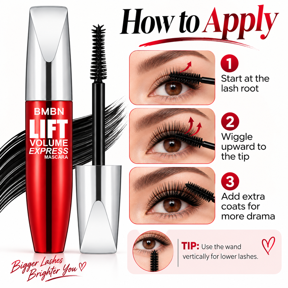 BMBN Lift Volume Express Volumizing & Lengthening Mascara