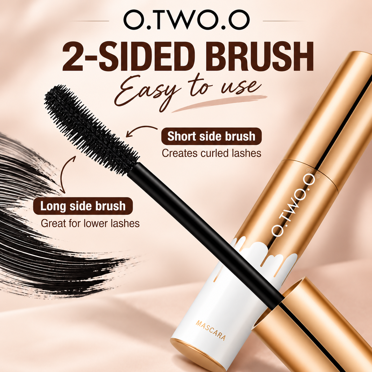 O.TWO.O Waterproof Lengthening & Curling Mascara