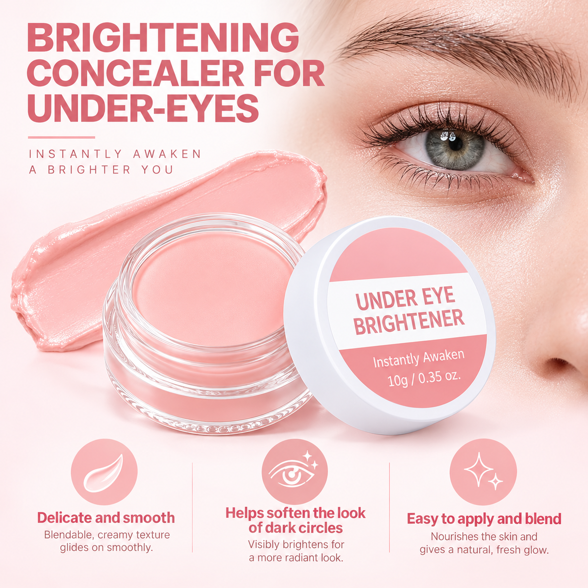 Peach Under Eye Brightener & Color Corrector