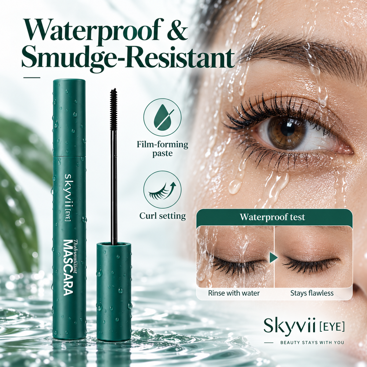 SKYVII Steel Tube Waterproof Lengthening Mascara