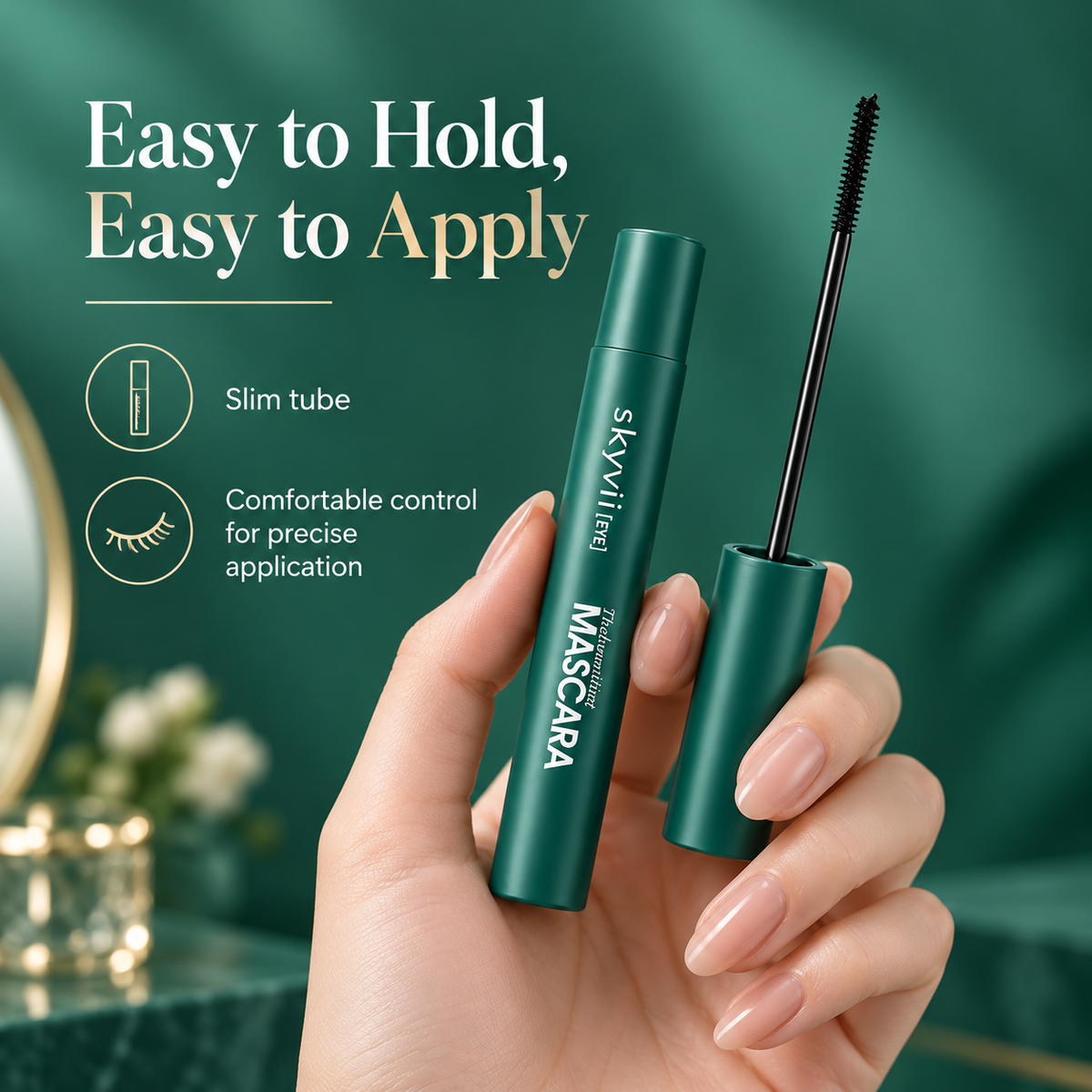 SKYVII Steel Tube Waterproof Lengthening Mascara