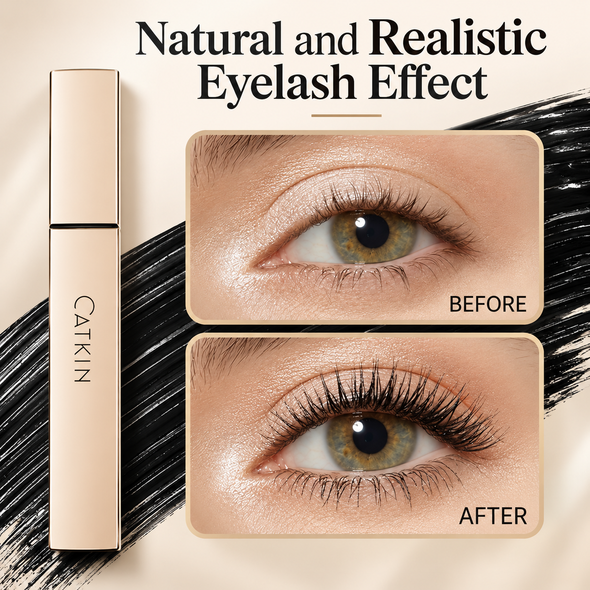 CATKIN Chic Luxury Mascara for Lengthening & Waterproof Wear