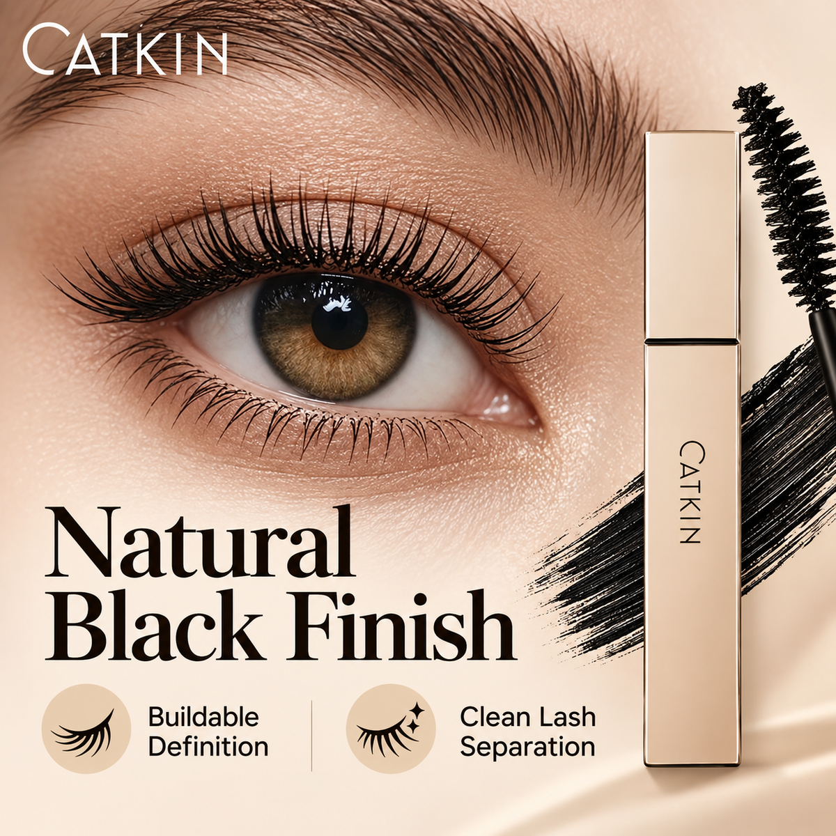 CATKIN Chic Luxury Mascara for Lengthening & Waterproof Wear
