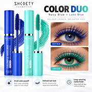SHCOETY Colorful Mascara Navy Blue & Green Set