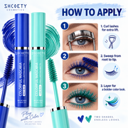 SHCOETY Colorful Mascara Navy Blue & Green Set