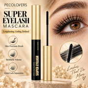 PECOLOVERS Super Eyelash Mascara, Waterproof Volume & Length