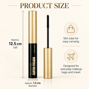 PECOLOVERS Super Eyelash Mascara, Waterproof Volume & Length