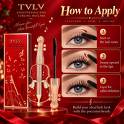 TVLV Violin Mascara for Length, Volume & Waterproof Wear