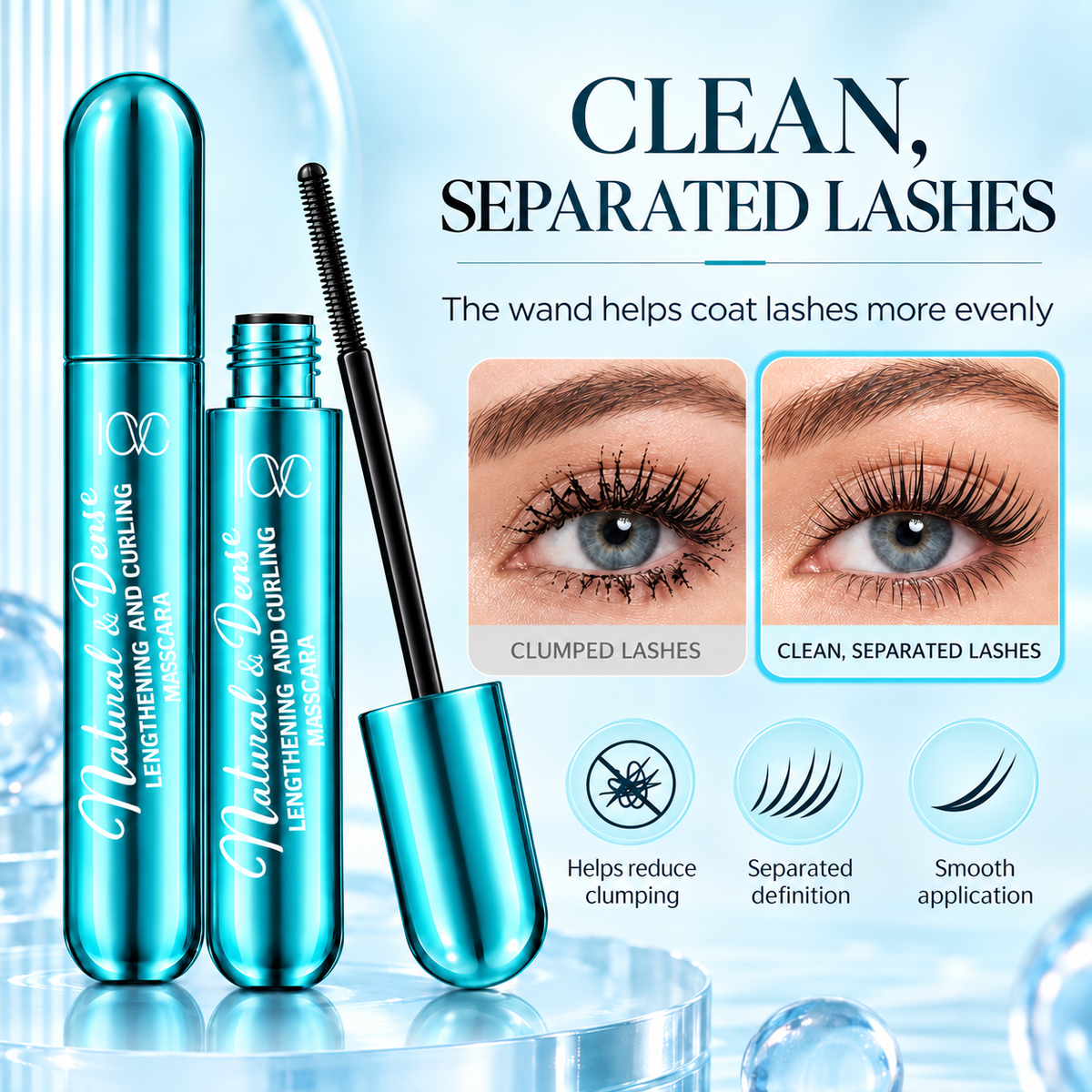 ICVC Natural Dense Lengthening and Curling Mascara