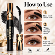 SHEDOES Extreme Curl Volume Mascara with Curved Brush