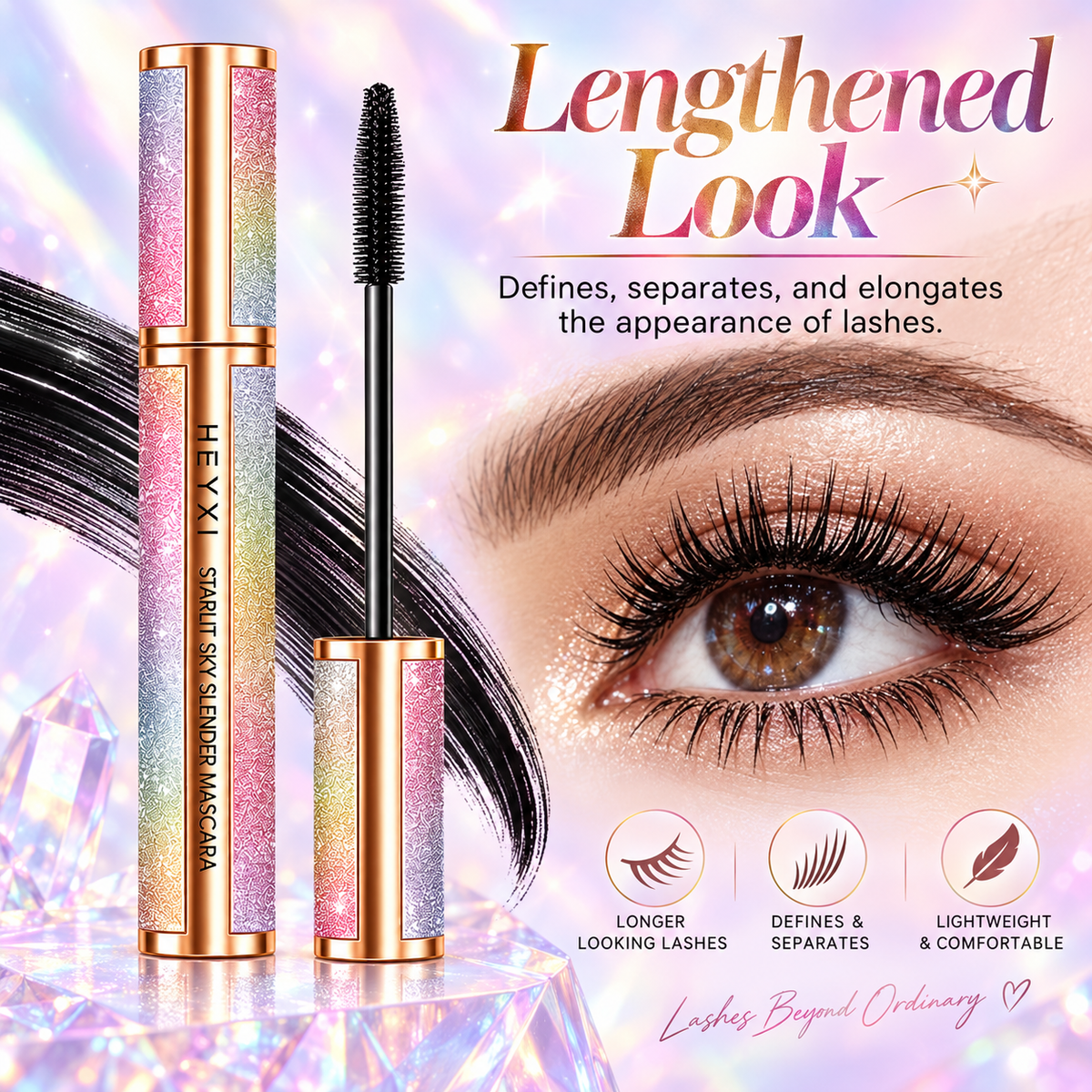 HEYXI Starlit Sky Slender Mascara Waterproof & Lengthening