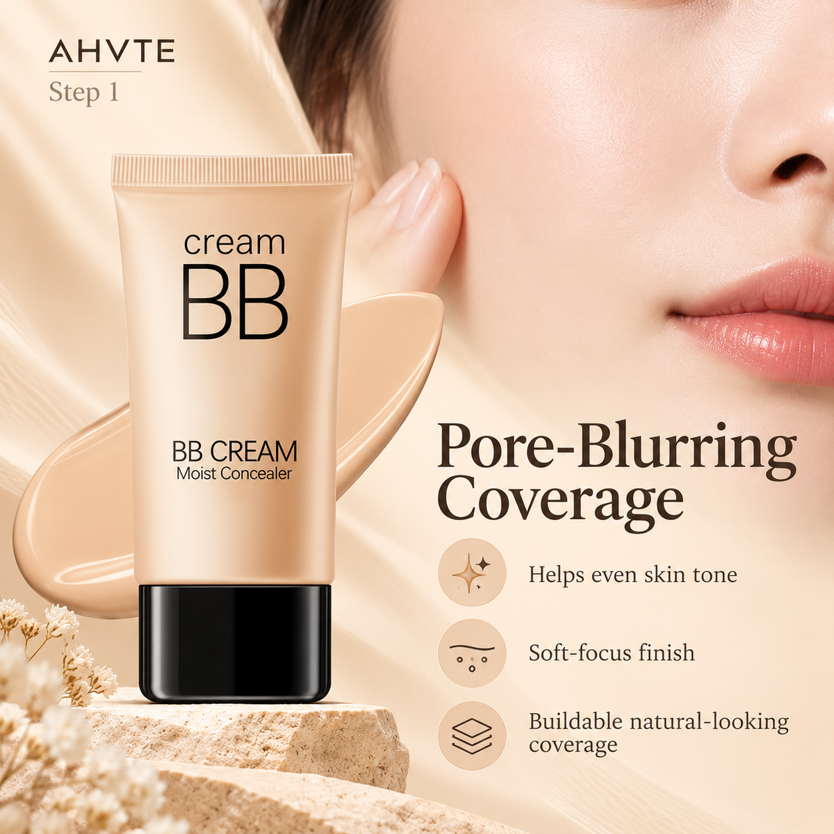 HEYXI BB Cream Hydrating Concealer Foundation