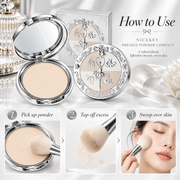NICEKEY Pink Ballet Pressed Powder Compact