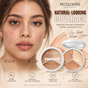 PECOLOVERS 3-Color Cream Concealer Correction Palette