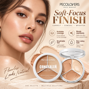 PECOLOVERS 3-Color Cream Concealer Correction Palette