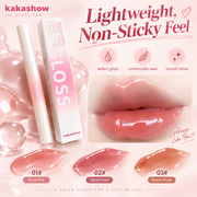 Kakashow Waterproof Moisturizing Lip Gloss & Tinted Lip Oil