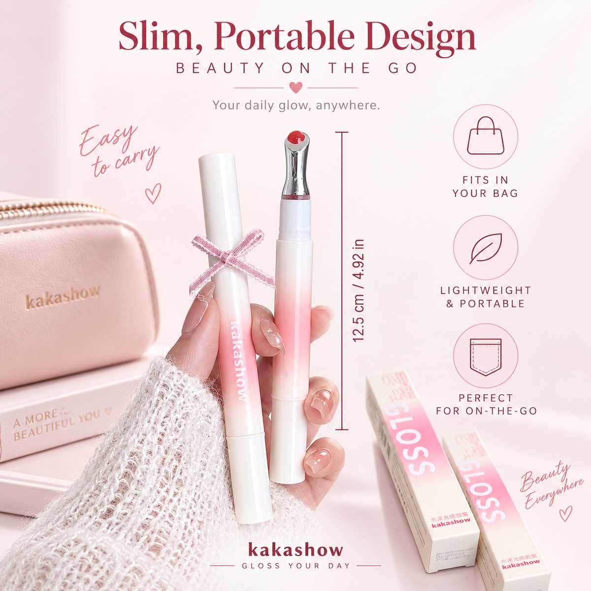 Kakashow Waterproof Moisturizing Lip Gloss & Tinted Lip Oil