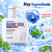 SADOER Baking Soda Probiotic Whitening Toothpaste 300g