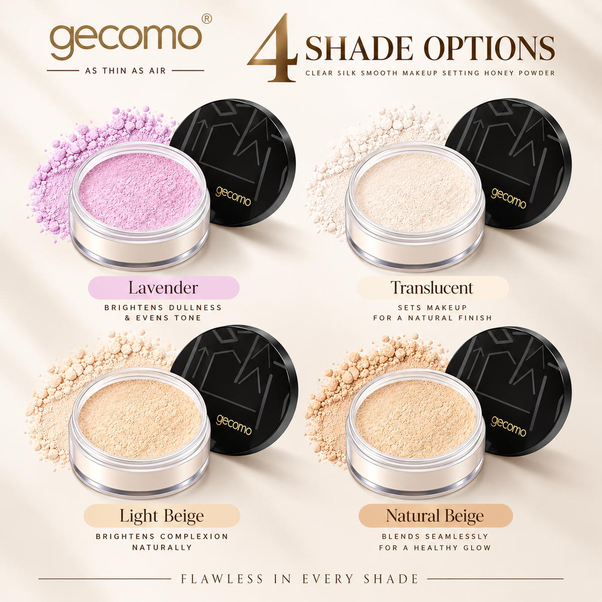 GECOMO Setting Powder Oil Control Matte Finish