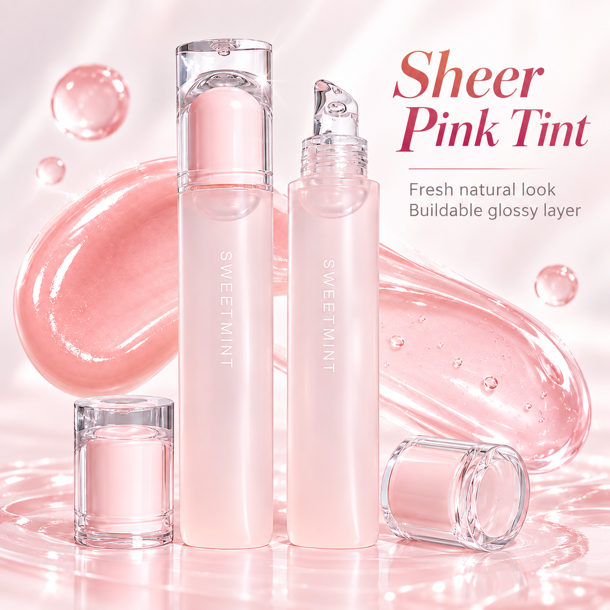 SWEET MINT Moisturizing Lip Balm and Lip Gloss