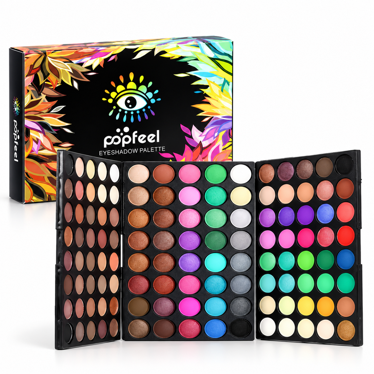 POPFEEL 120 Color Highly Pigmented Eyeshadow Palette
