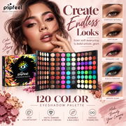 POPFEEL 120 Color Highly Pigmented Eyeshadow Palette