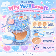 JOJO DIARY Hydrating Air Cushion BB Cream, Waterproof