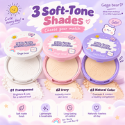 Gege Bear Milk Cute Pressed Powder for Oil Control