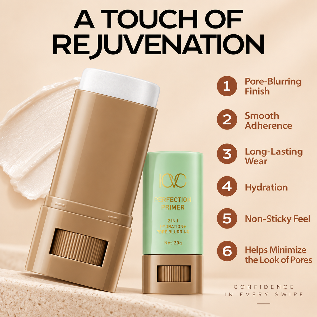 ICVC Perfection Primer Stick Hydrating Pore Blurring