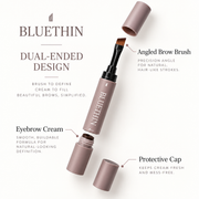 BLUETHIN Double-Ended Waterproof Eyebrow Cream Pomade