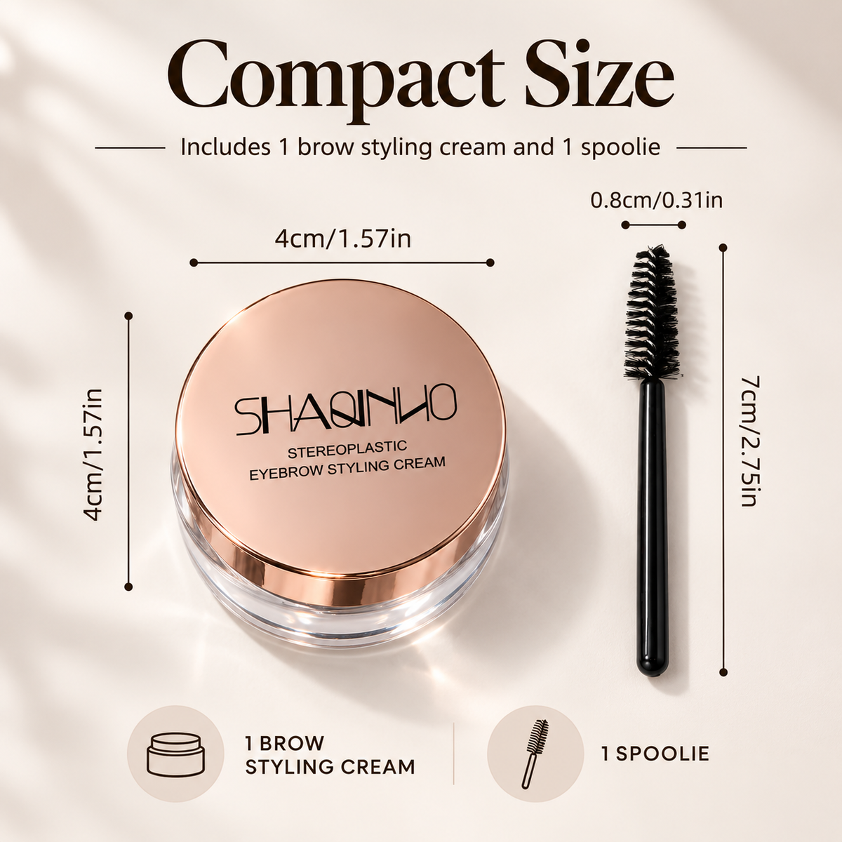 SHAQINUO Eyebrow Styling Cream Clear Brow Gel