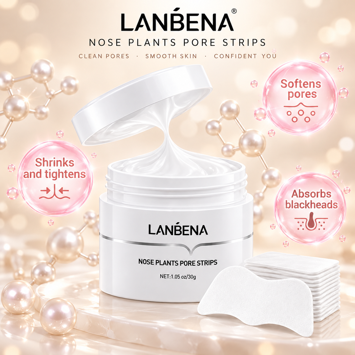 LANBENA Nose Plants Pore Strips Blackhead Remover